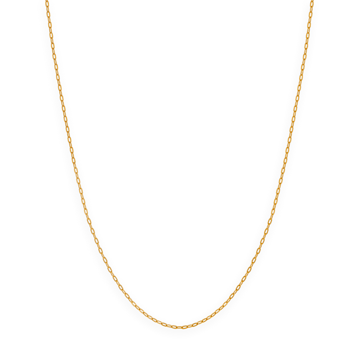 Collier Chaîne Or 375 Maille Forçat Miroir 1.4mm 40cm