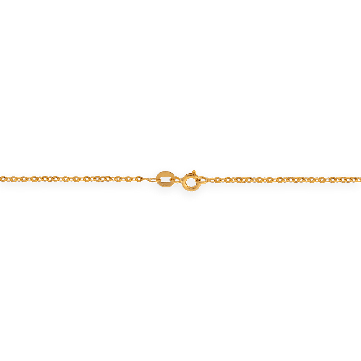 Collier Chaîne Or 375 Maille Forçat Miroir Creux 1.5mm 50cm
