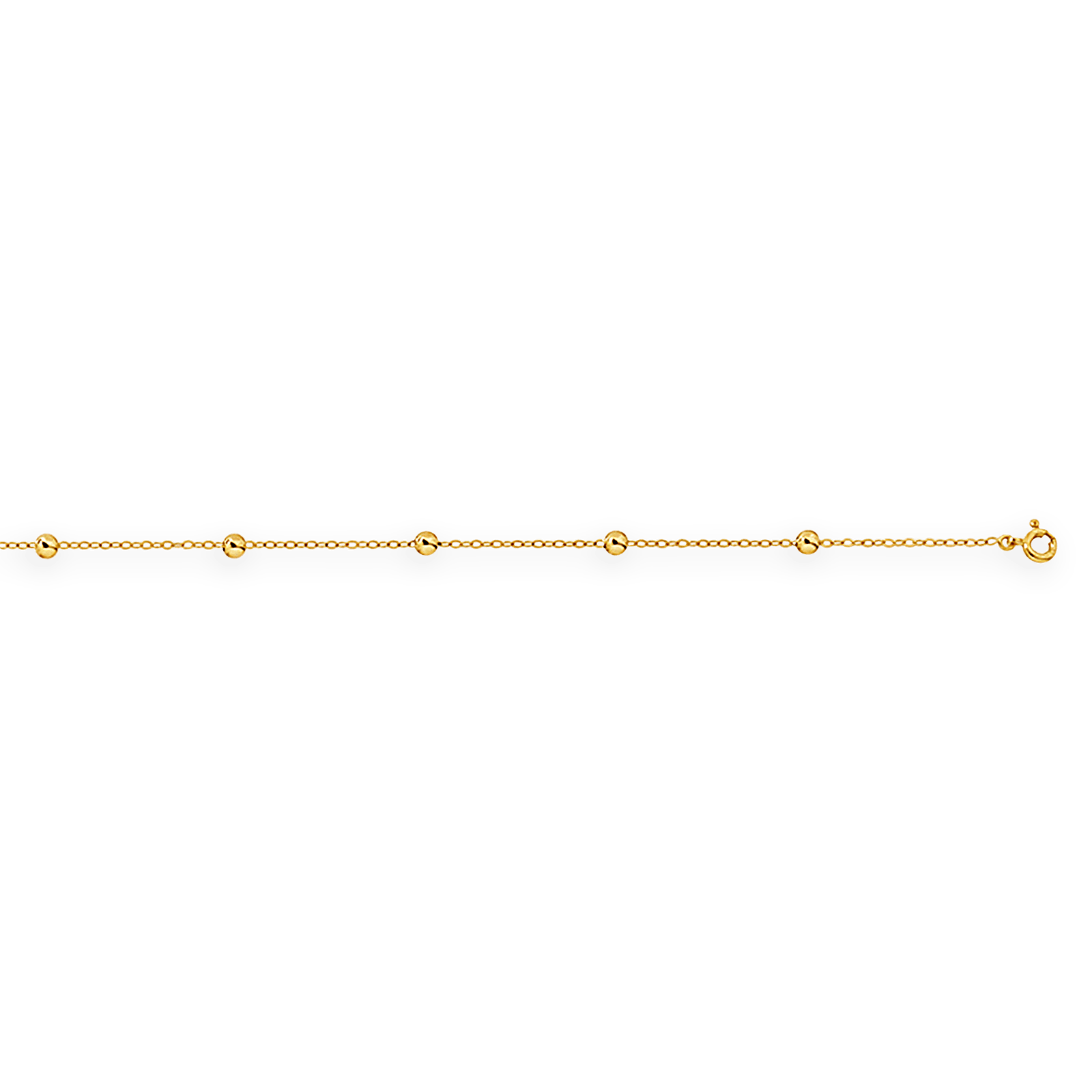 Bracelet Or375 Maille Forçat Miroir Grain D'or