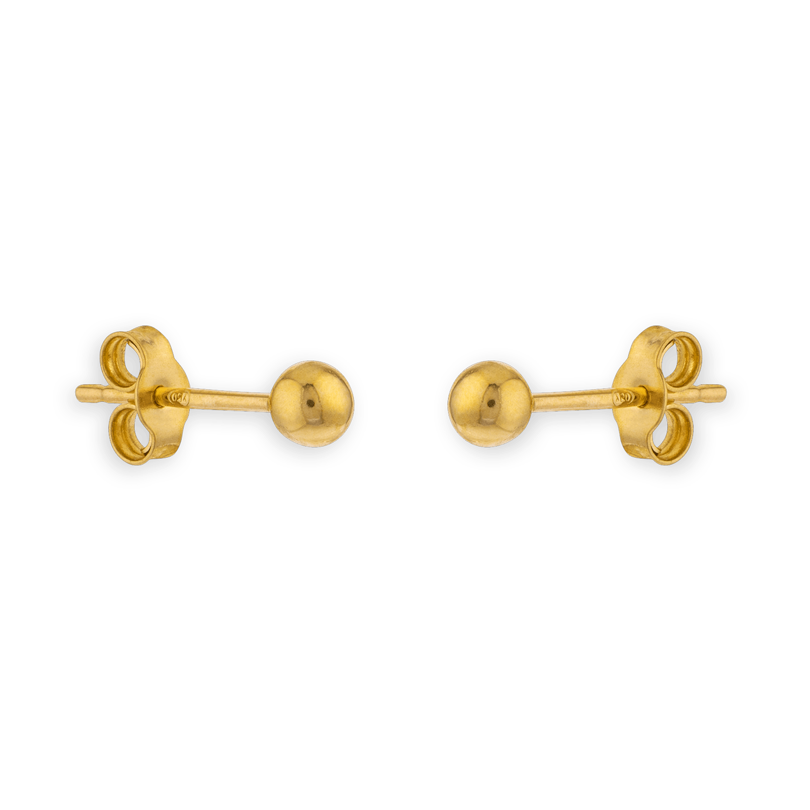 Boucles d'oreilles OR750 grain d'Or 3mm