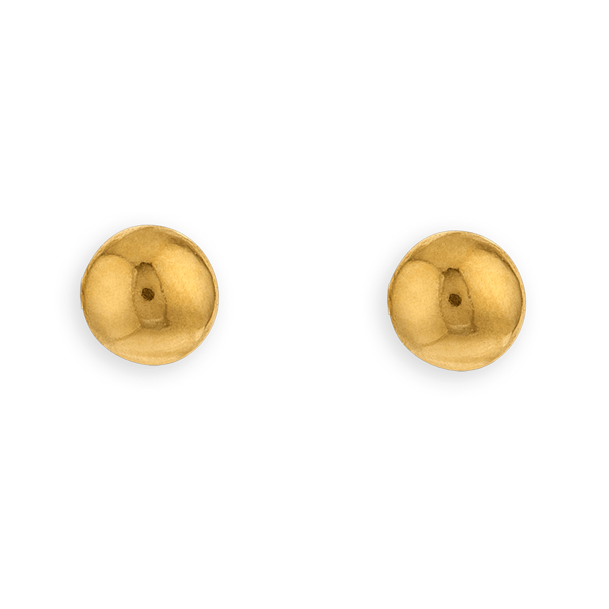 Boucles D'oreilles Or 750 Boule 5mm