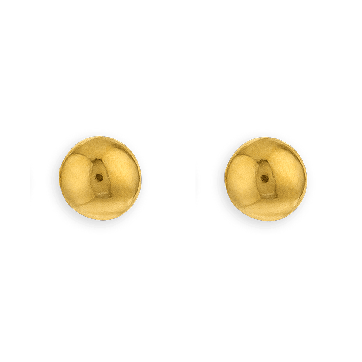 Boucles D'oreilles Or 750 Boule 6mm