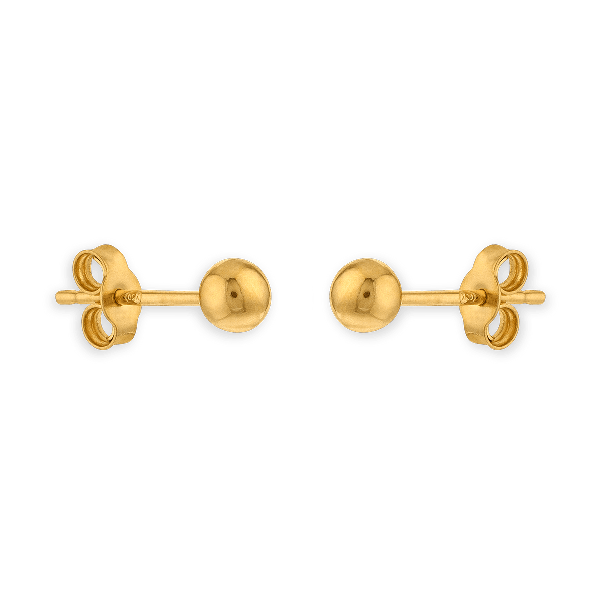 Boucles D'oreilles Or 750 Boule 6mm