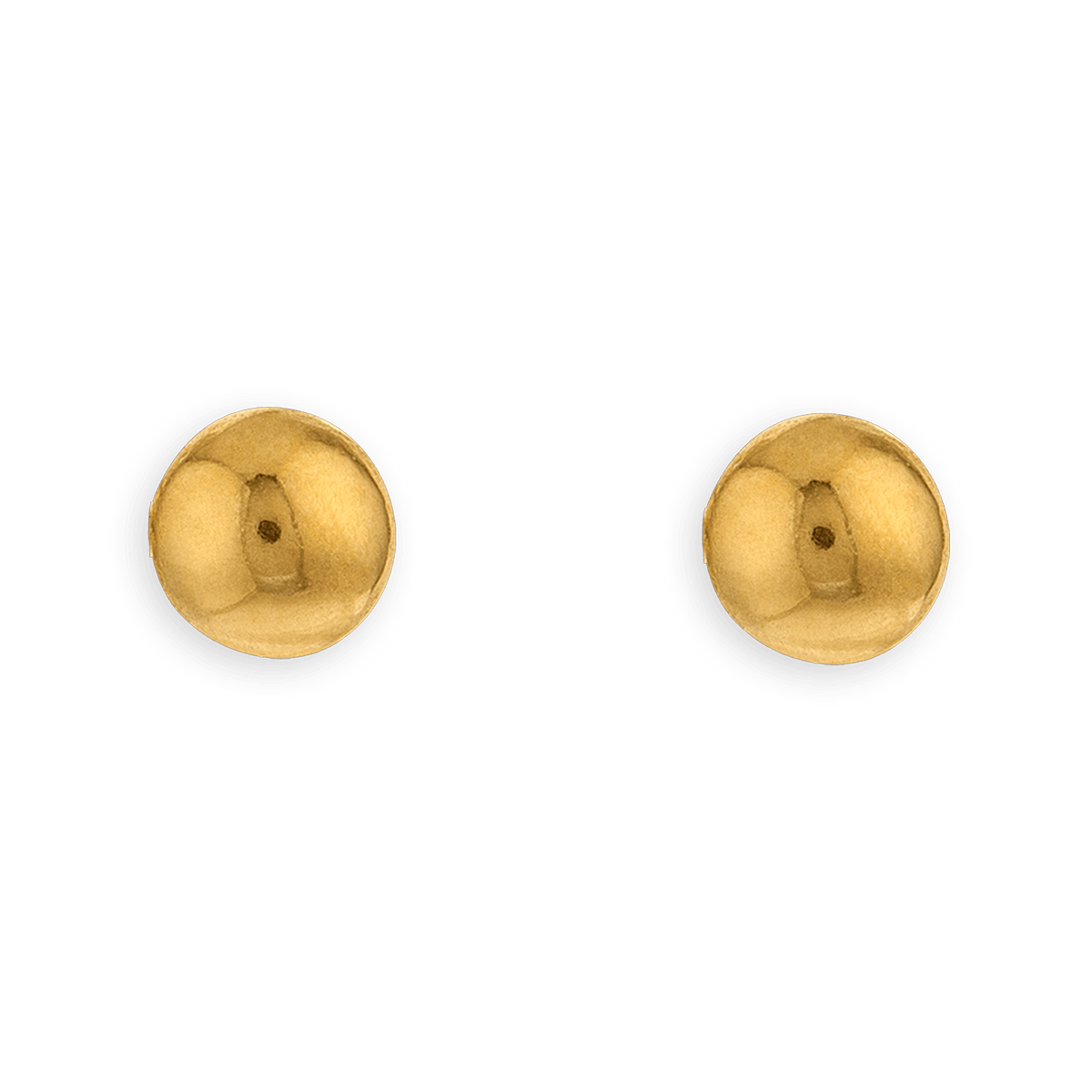 Boucles D'oreilles Or 750 Boule 7mm