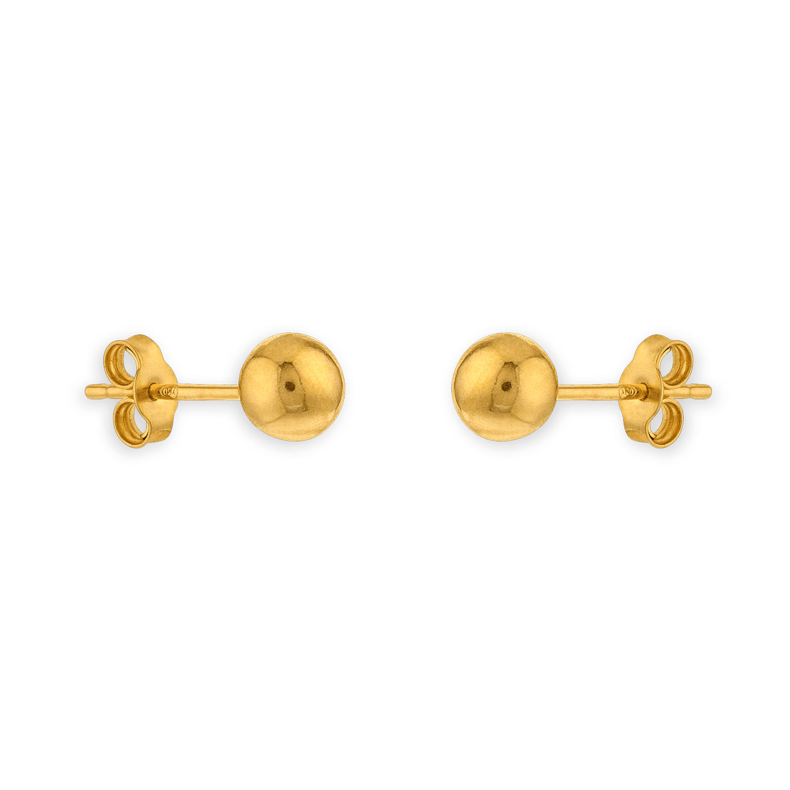 Boucles d'oreilles OR750 grain d'Or 8mm