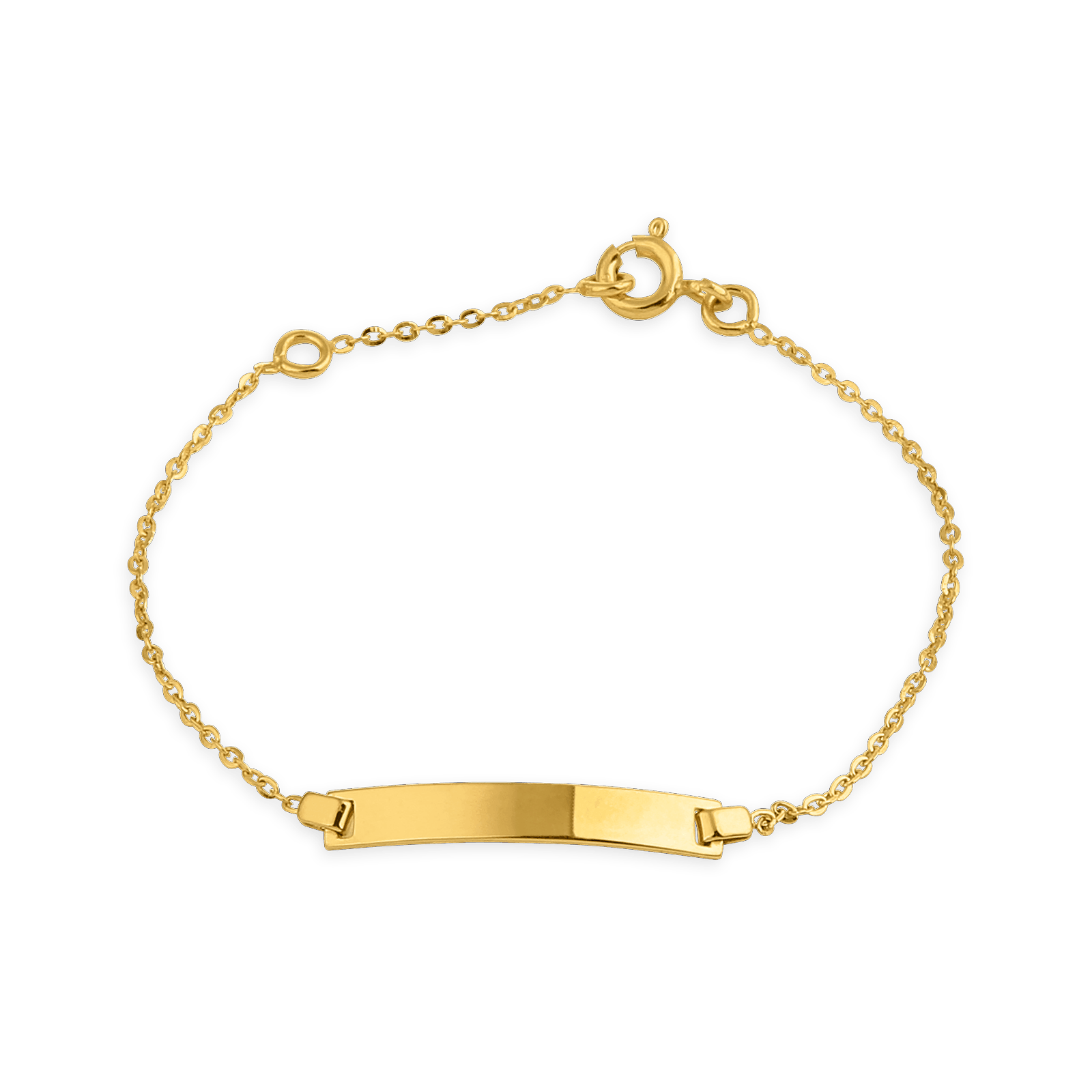 Bracelet Identité Or375 Rectangulaire