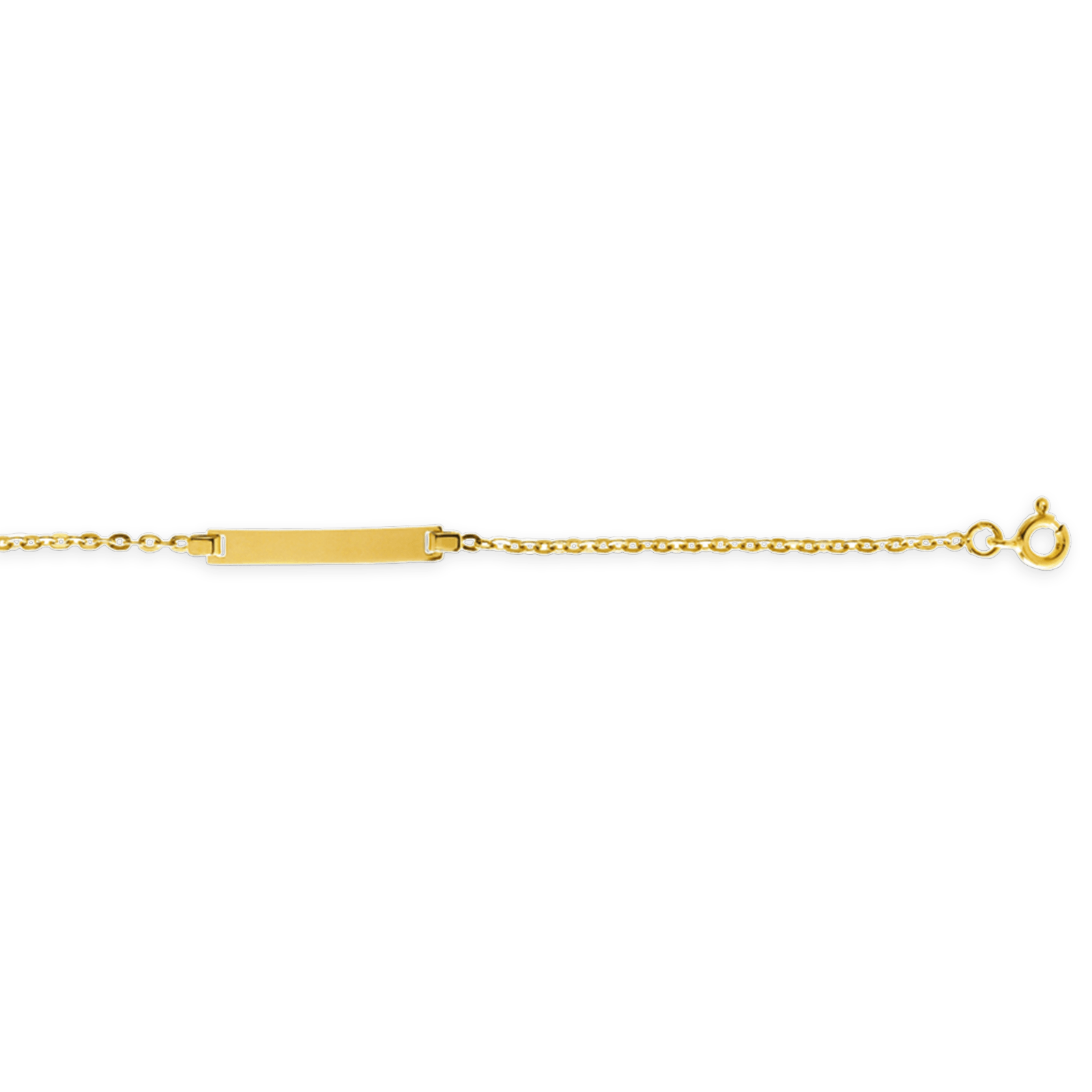 Bracelet Identité Or375 Rectangulaire