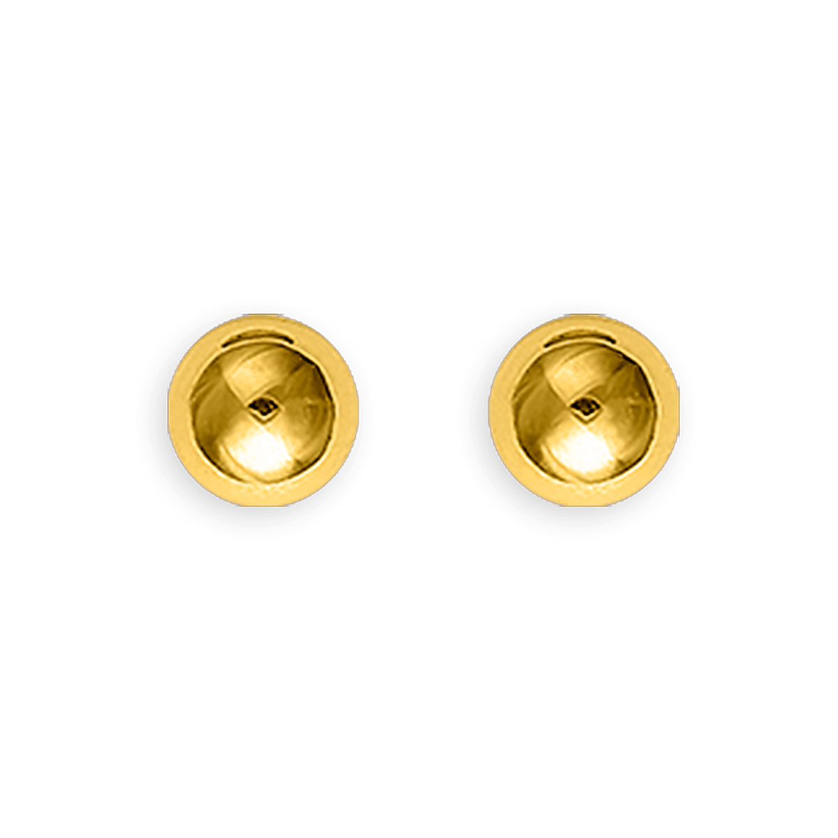 Boucles D'oreilles Or 375 Boule 3mm