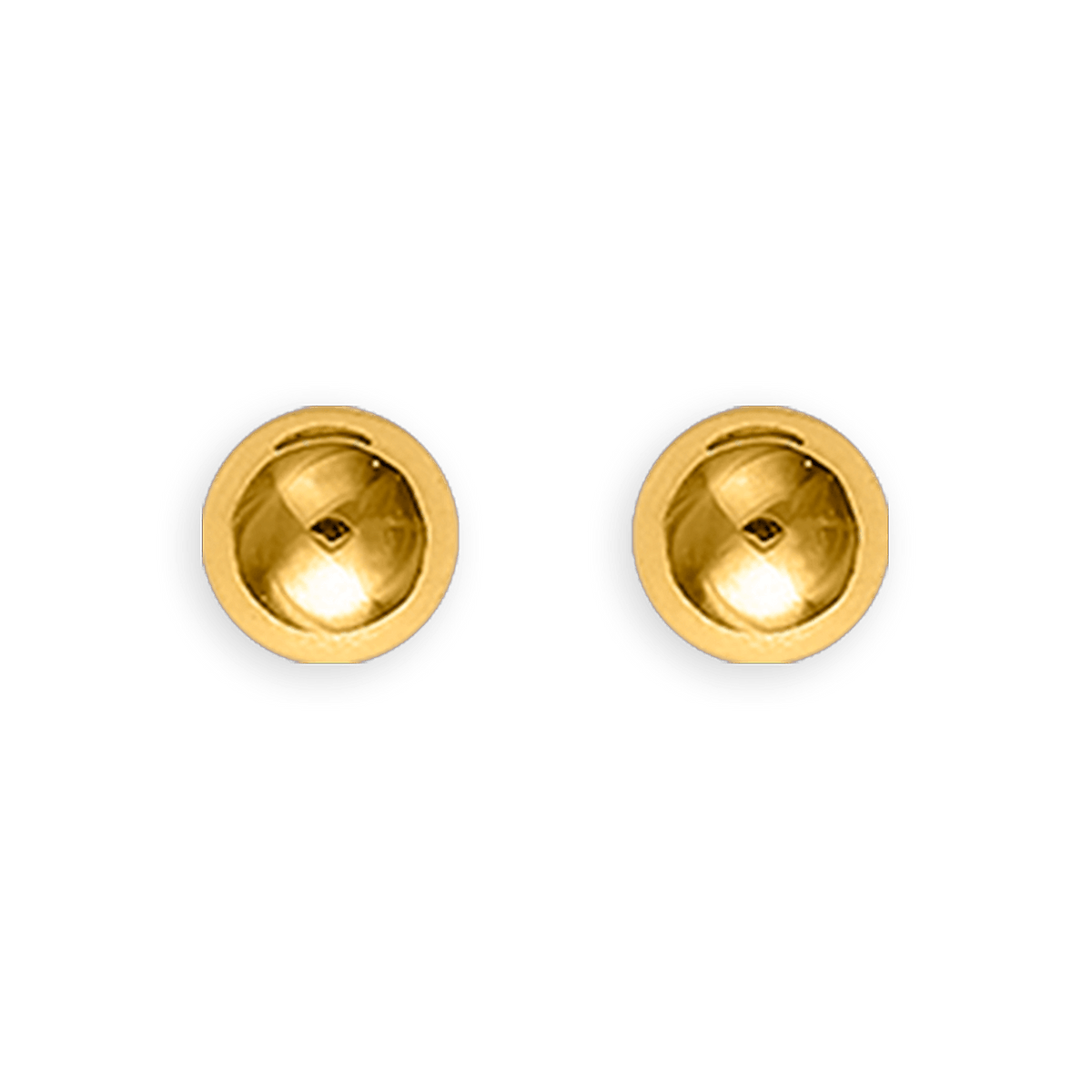Boucles D'oreilles Or 375 Boule 4mm