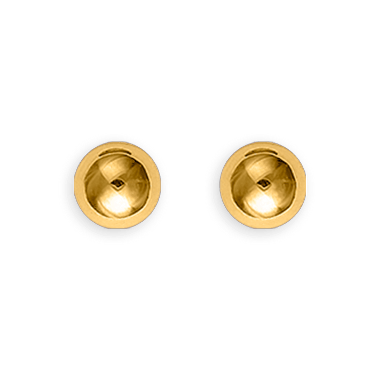 Boucles D'oreilles Or 375 Boule 5mm