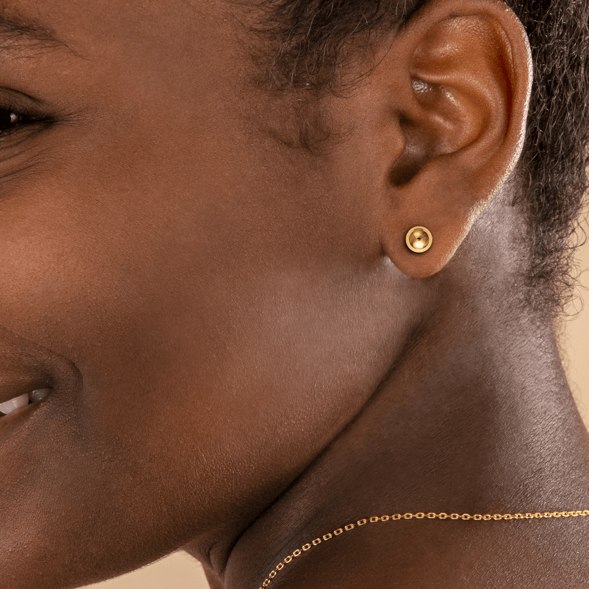 Boucles D'oreilles Or 375 Boule 6mm
