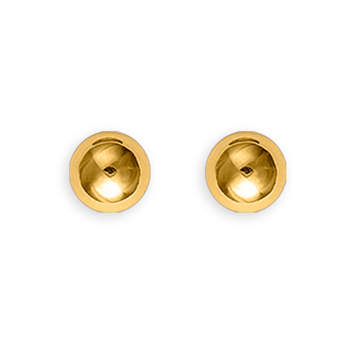 Boucles D'oreilles Or 375 Boule 7mm