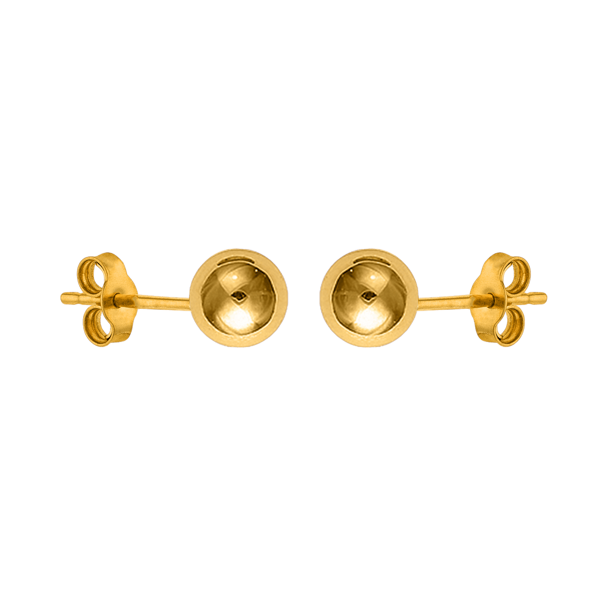 Boucles D'oreilles Or 375 Boule 8mm