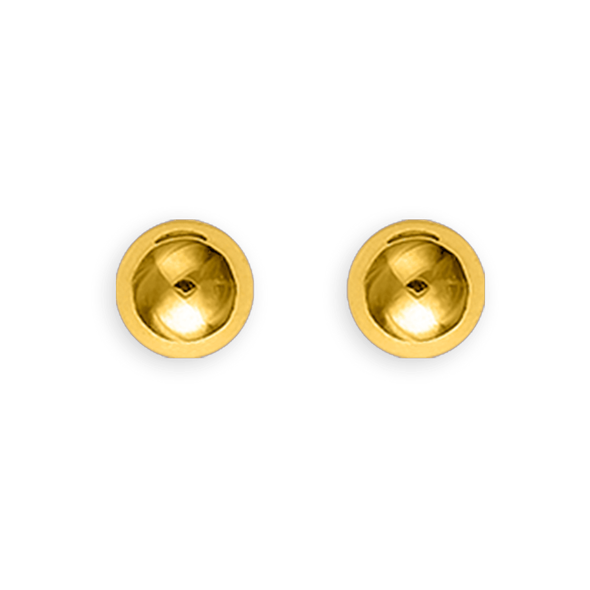 Boucles D'oreilles Or 375 Boule 10mm