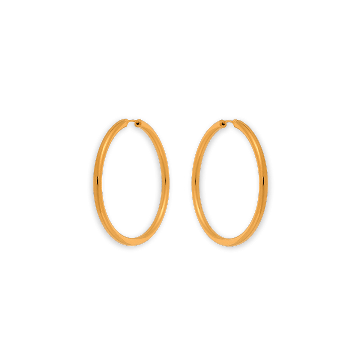 Créoles Or 375 46mm Tube 3mm
