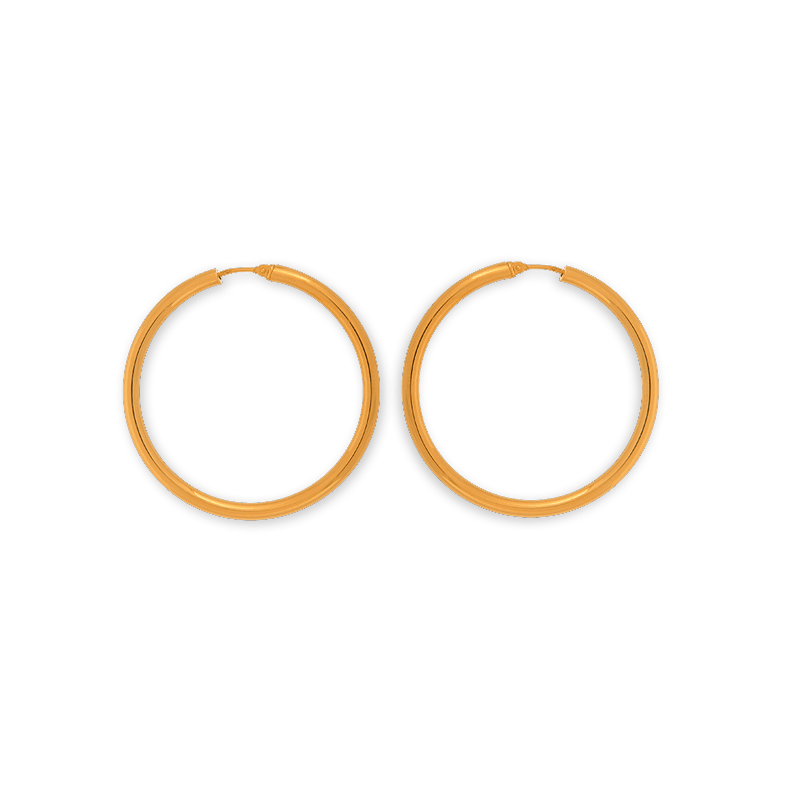 créoles or 9 carats 46mm