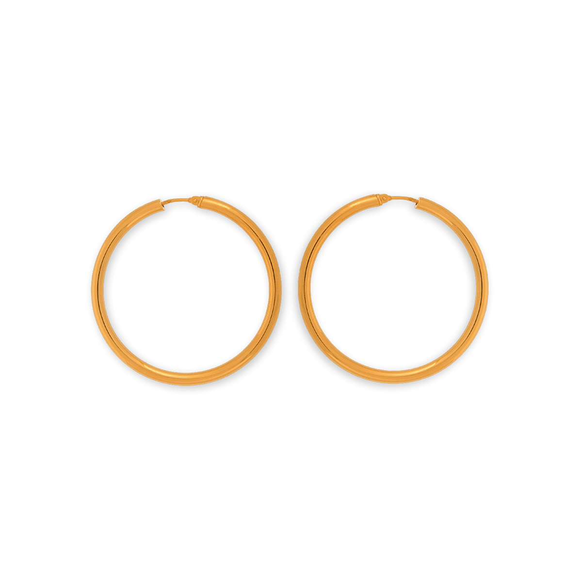 Créoles Or 375 46mm Tube 3mm