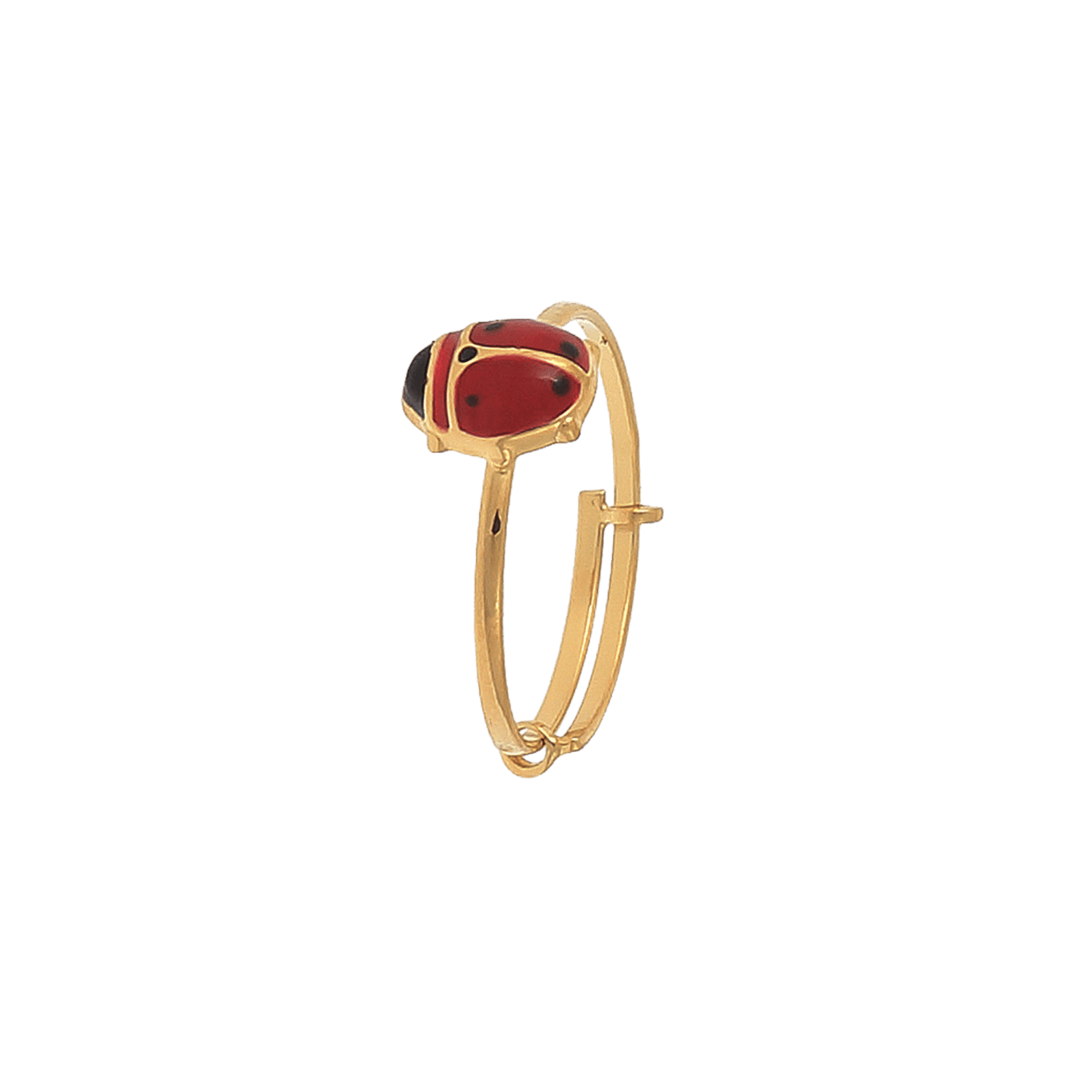 bague réglable coccinelle