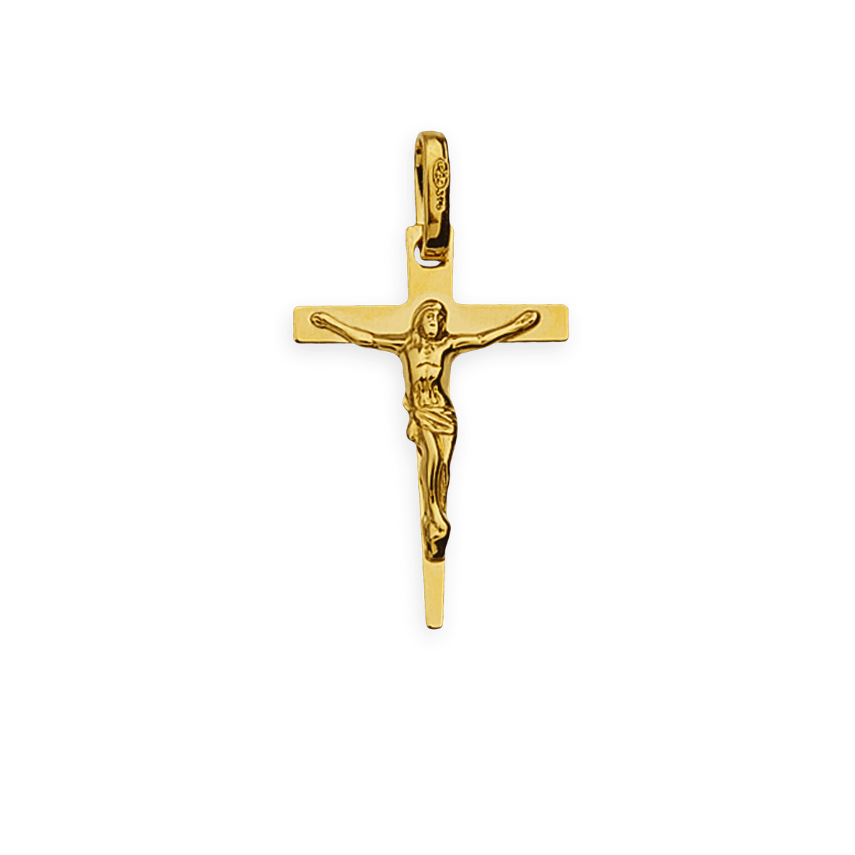 Croix Christ Or 375 12.95*23mm Avec Bélière