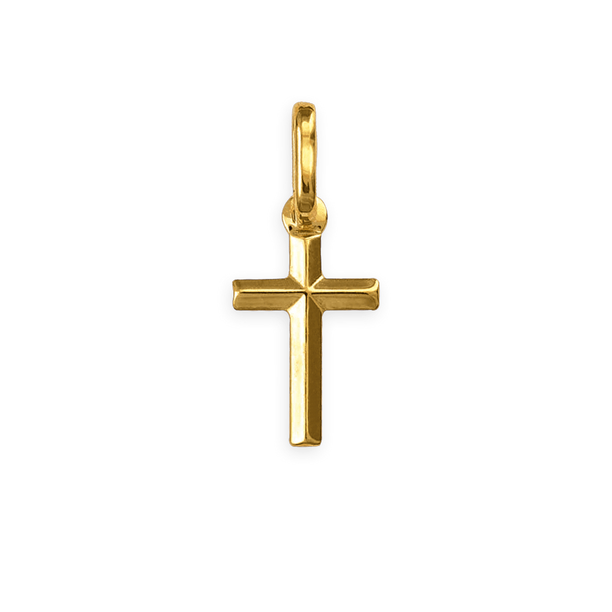 Croix Or 375 6*13mm Avec Bélière