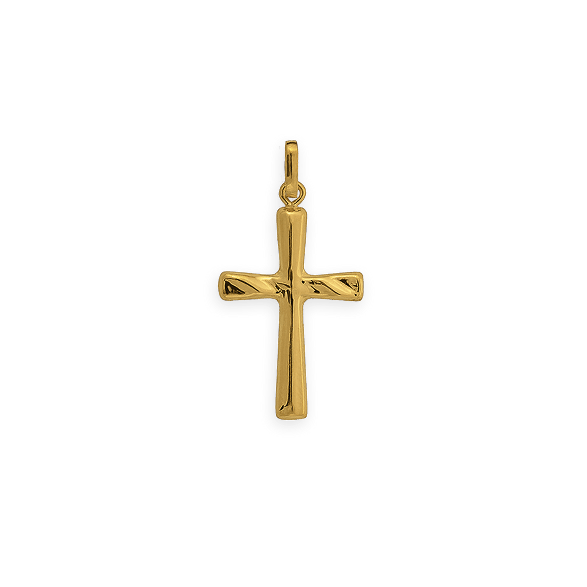 Croix Or 375 Fantaisie 15*29mm Avec Bélière
