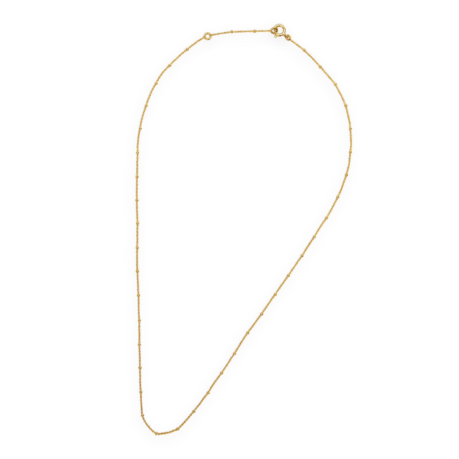 Collier chaîne or fantaisie et boules or