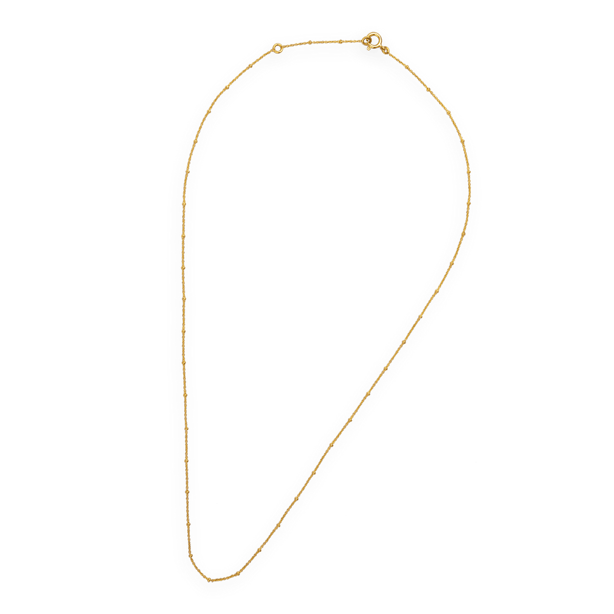 Collier Chaîne Fantaisie Boules Or 750 42 à 45cm