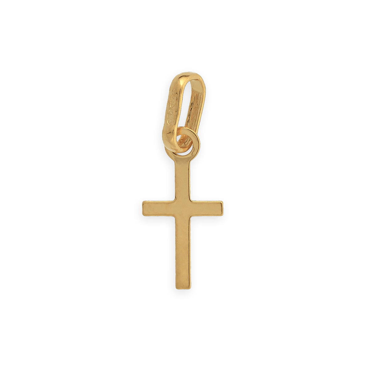 Croix Or 375 4.70*12mm Avec Bélière