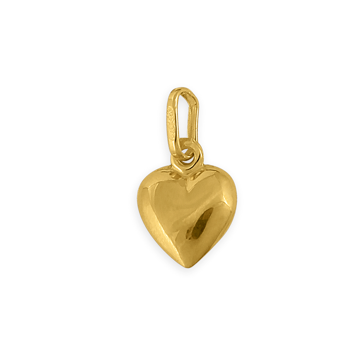 Pendentif Or 375 Cœur 9*19mm Avec Bélière