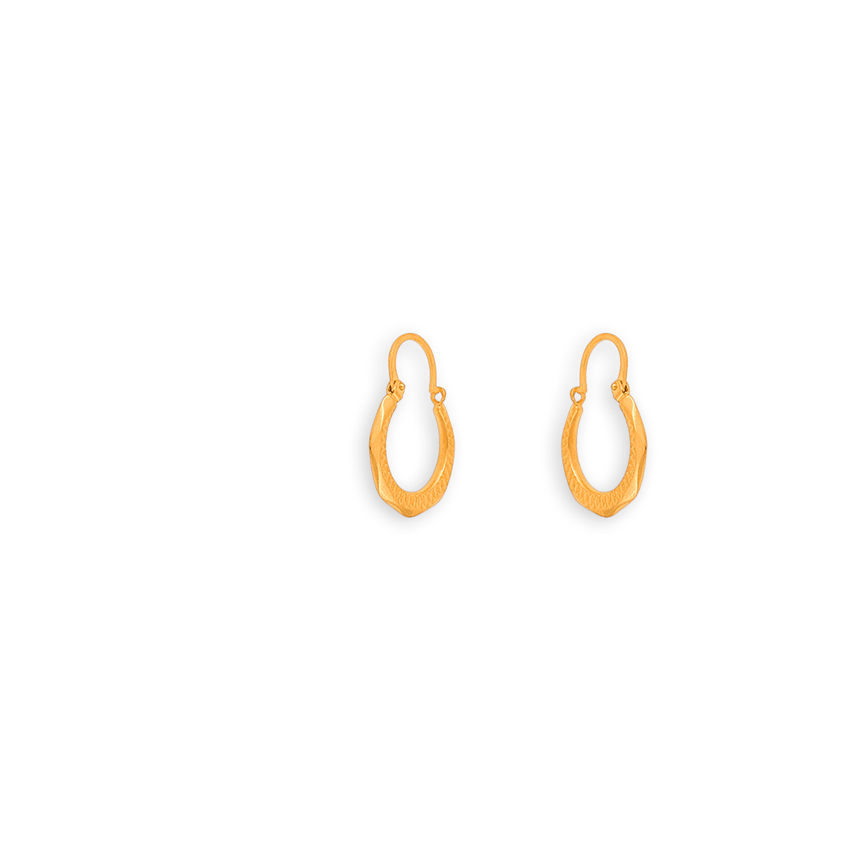 Créoles Or 375 Fantaisie 16mm Tube 3mm