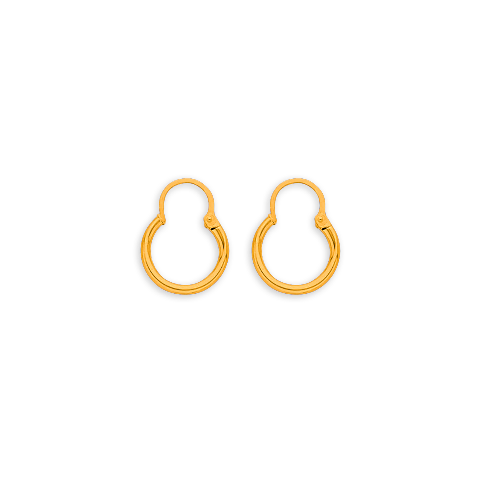 créoles or 9 carats 14mm