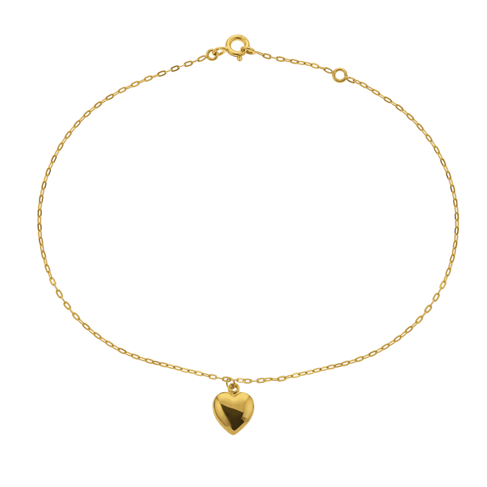 Chaîne Cheville Or375 Cœur