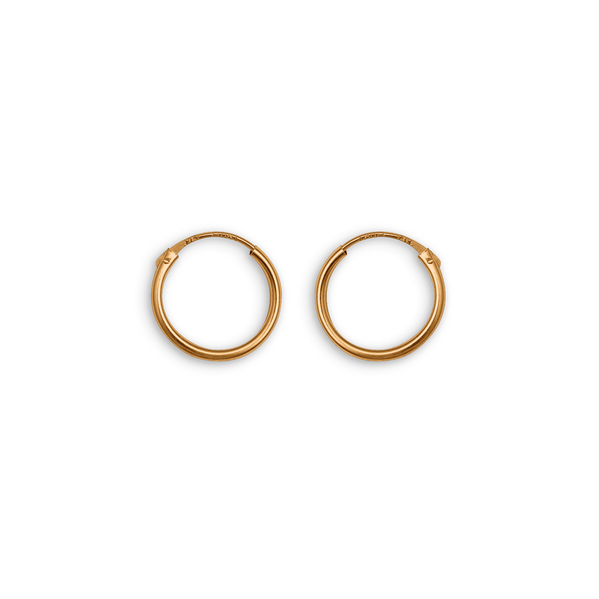 Créoles Or 375 14mm Tube 1mm