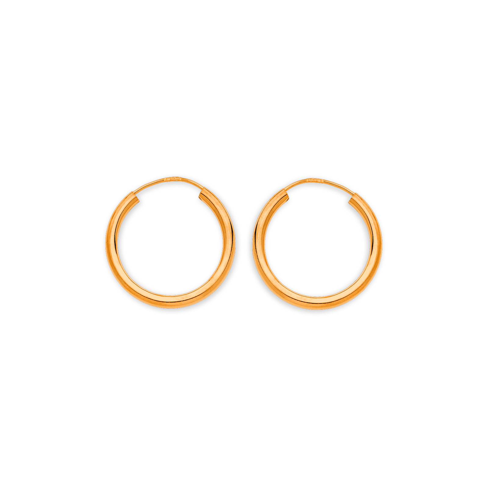 créoles or 9 carats flexibles 20mm