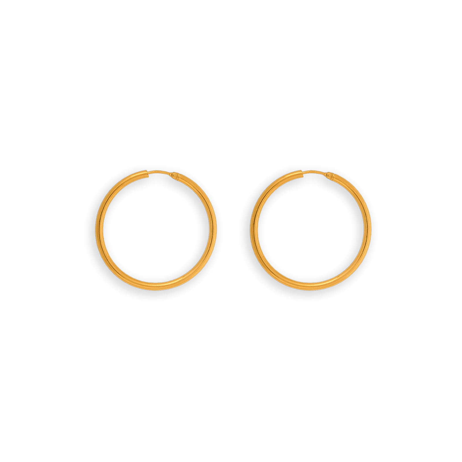 créoles or 9 carats 40mm