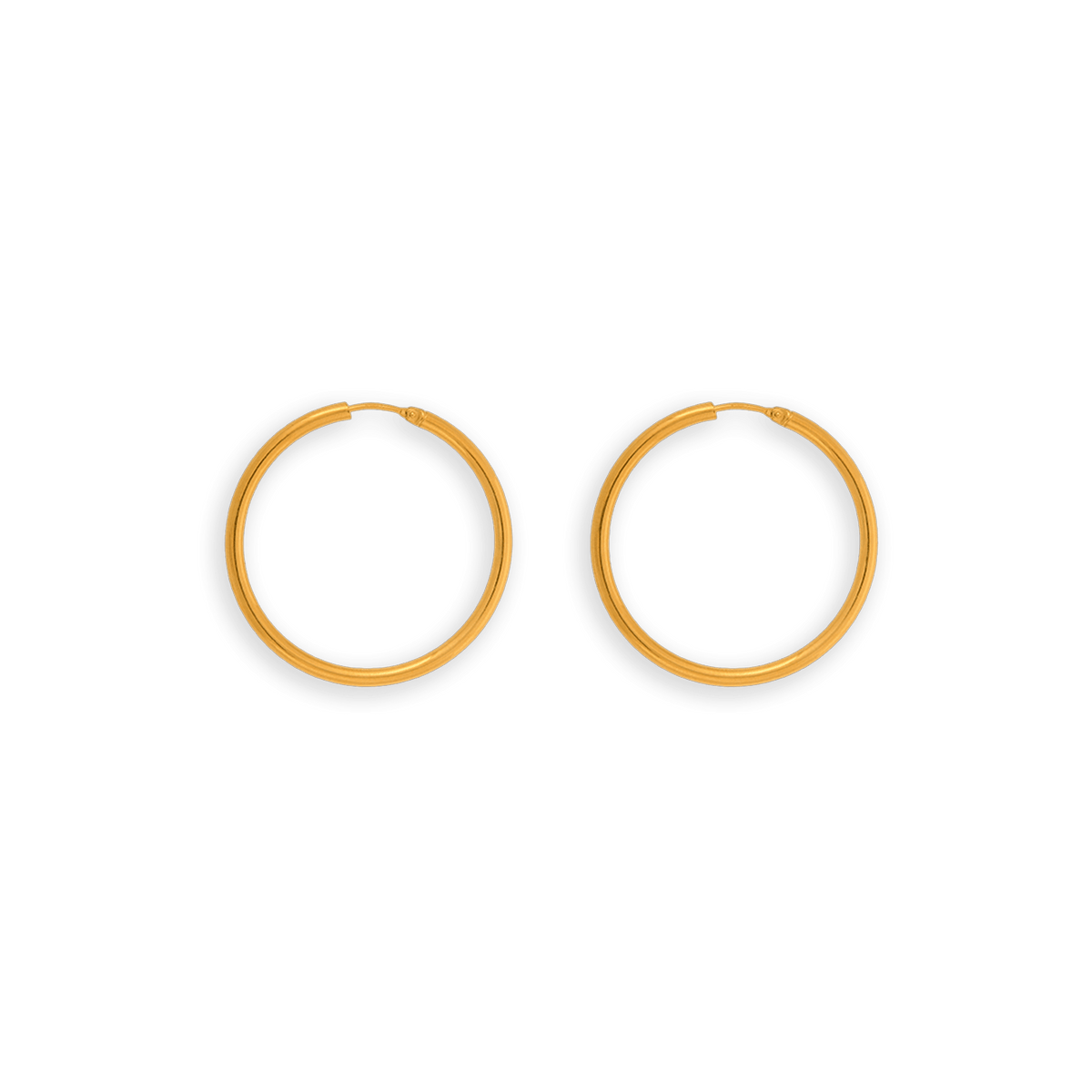 Créoles Or 375 40mm Tube 2.5mm
