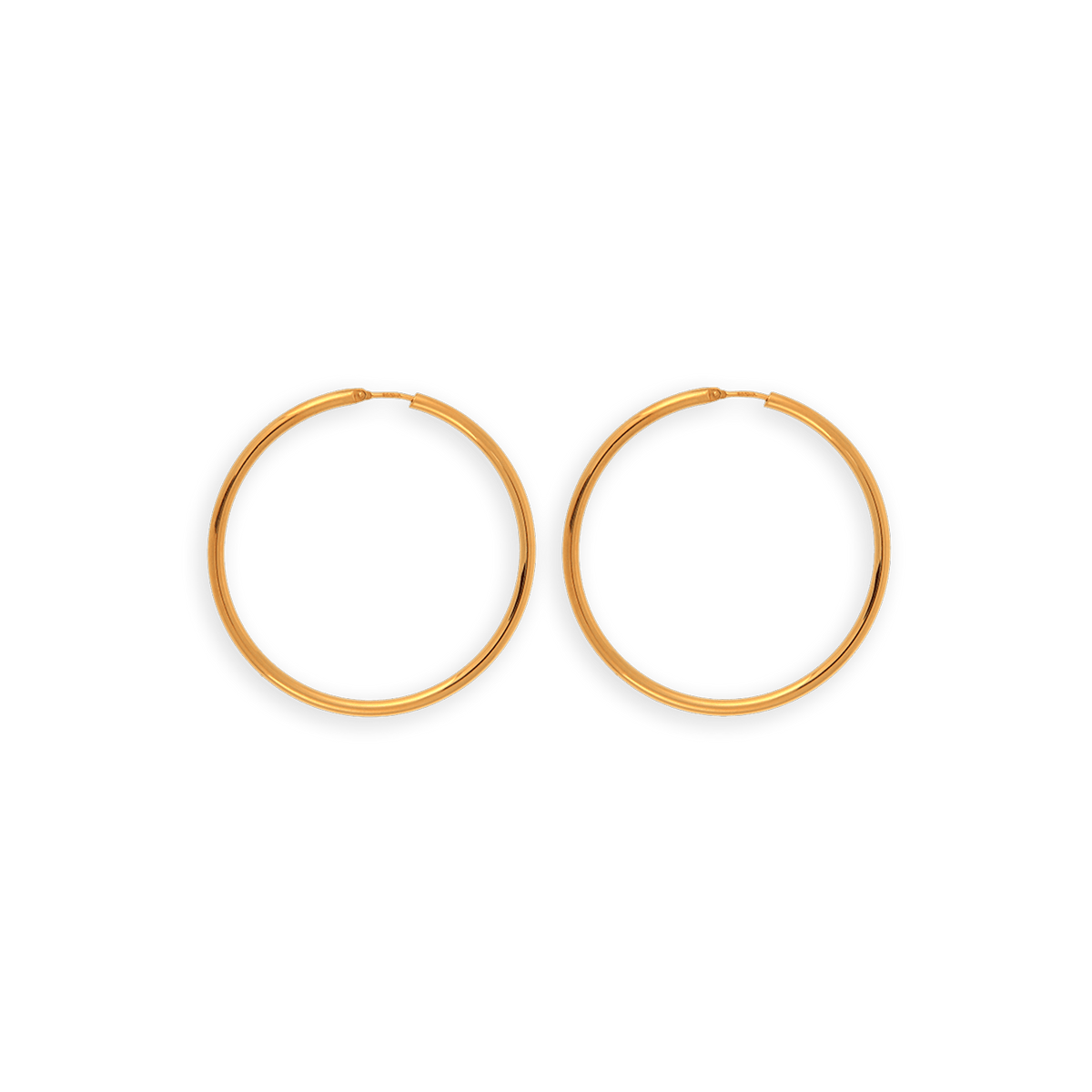 Créoles Or 375 50mm Tube 2.5mm
