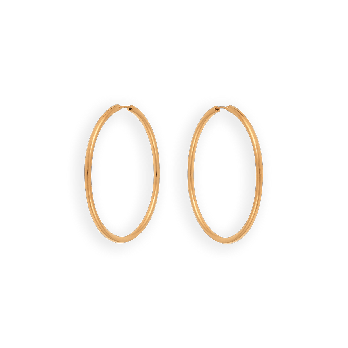 Créoles Or 375 50mm Tube 2.5mm
