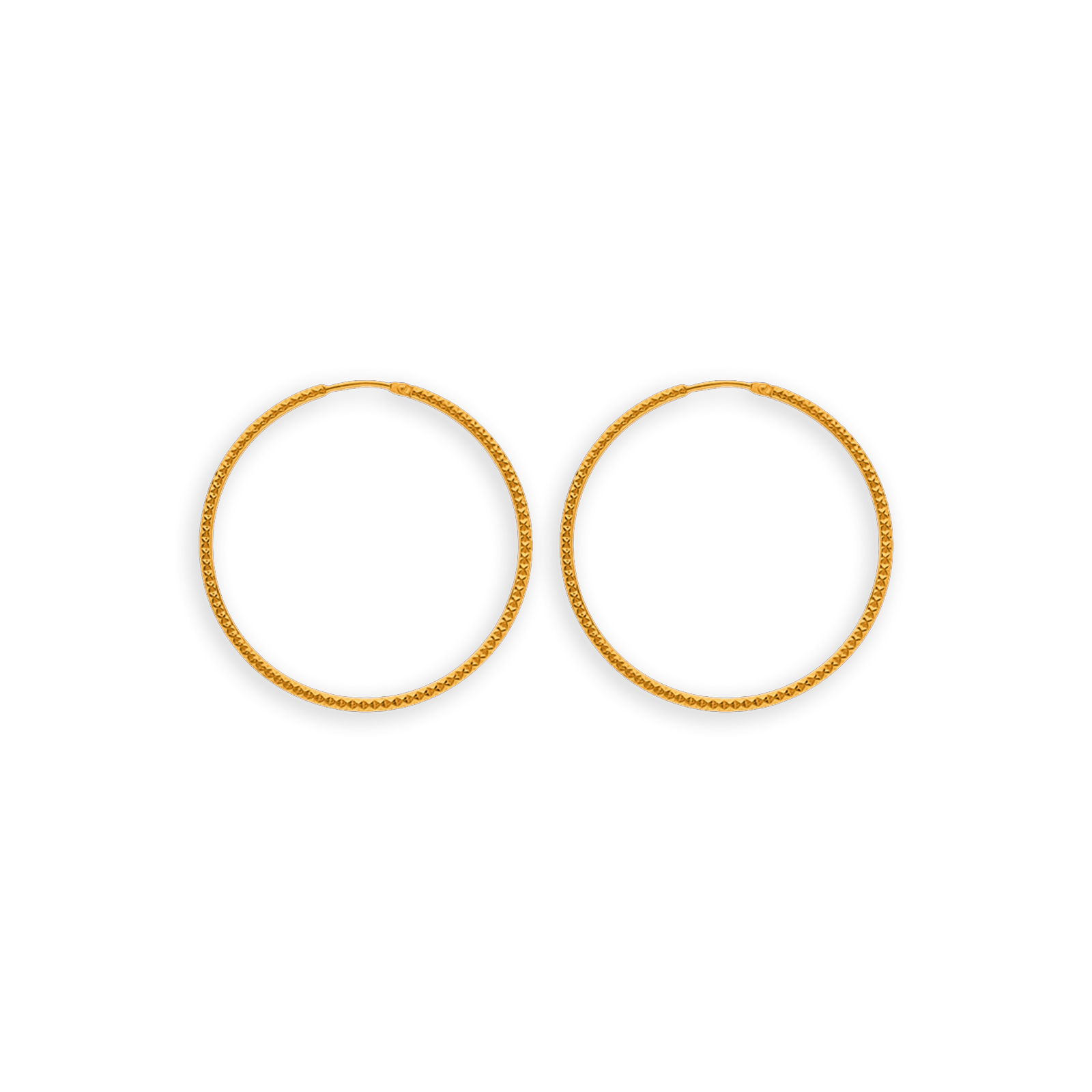 créoles or 9 carats 40mm
