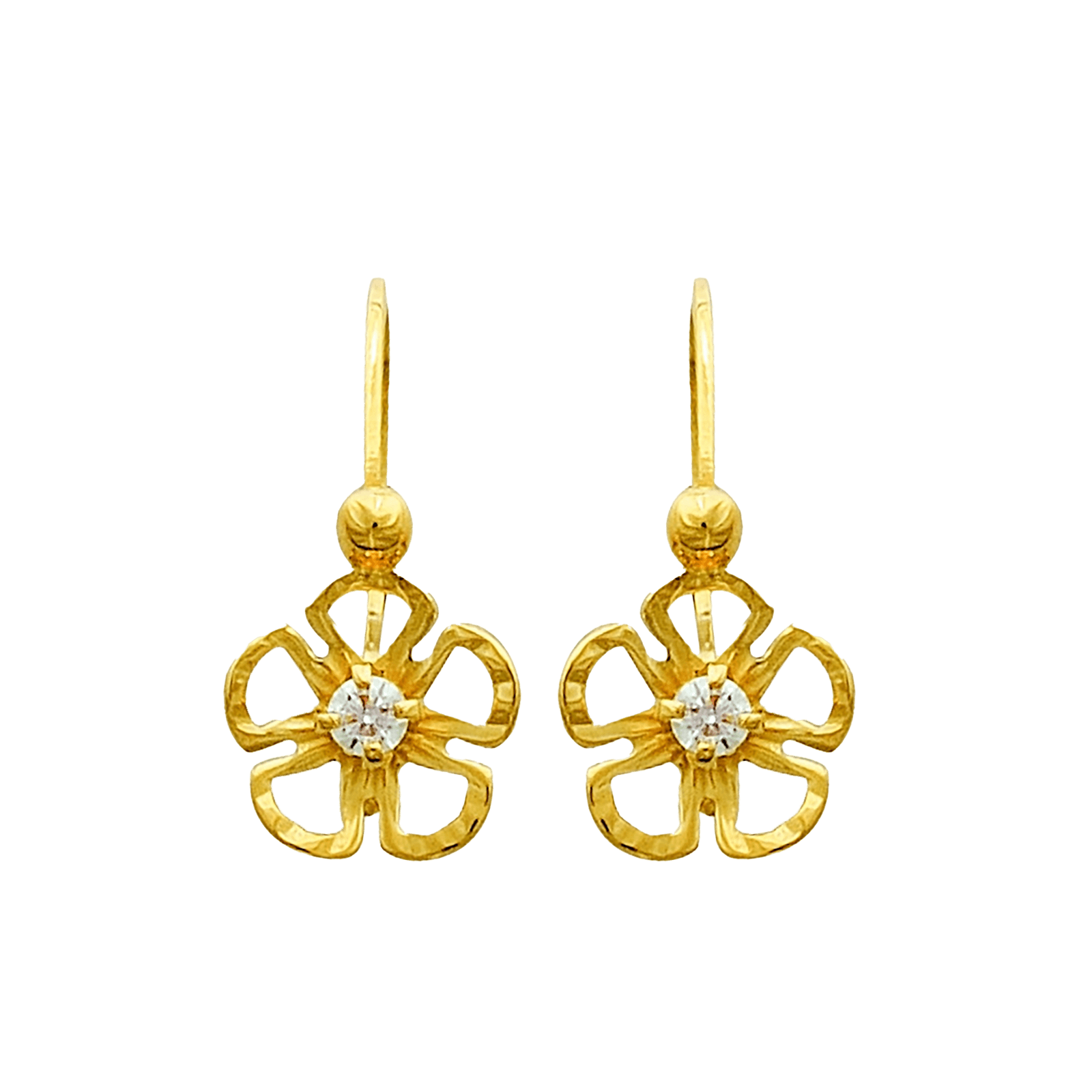 Dormeuse fleur Oxyde de Zirconium