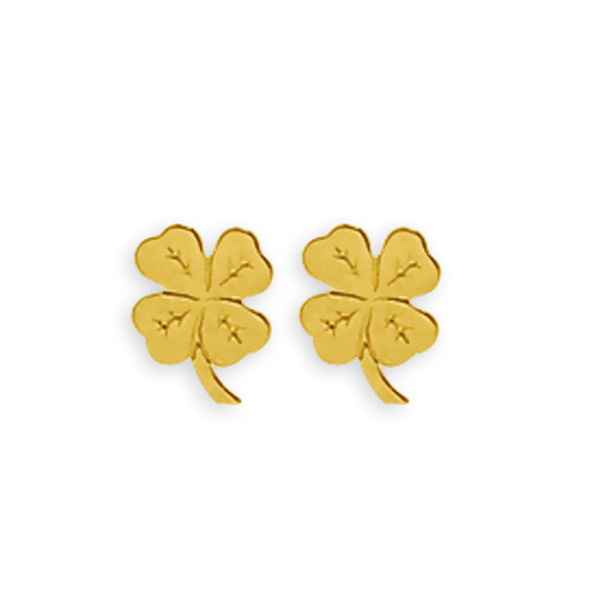 Boucles D'oreilles Or 375 Trèfle 5*6mm