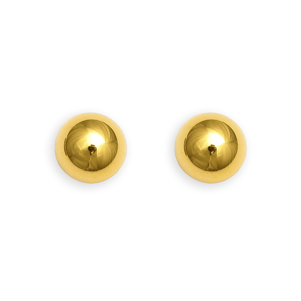 Boucles D'oreilles Or 375 Bouton 8mm
