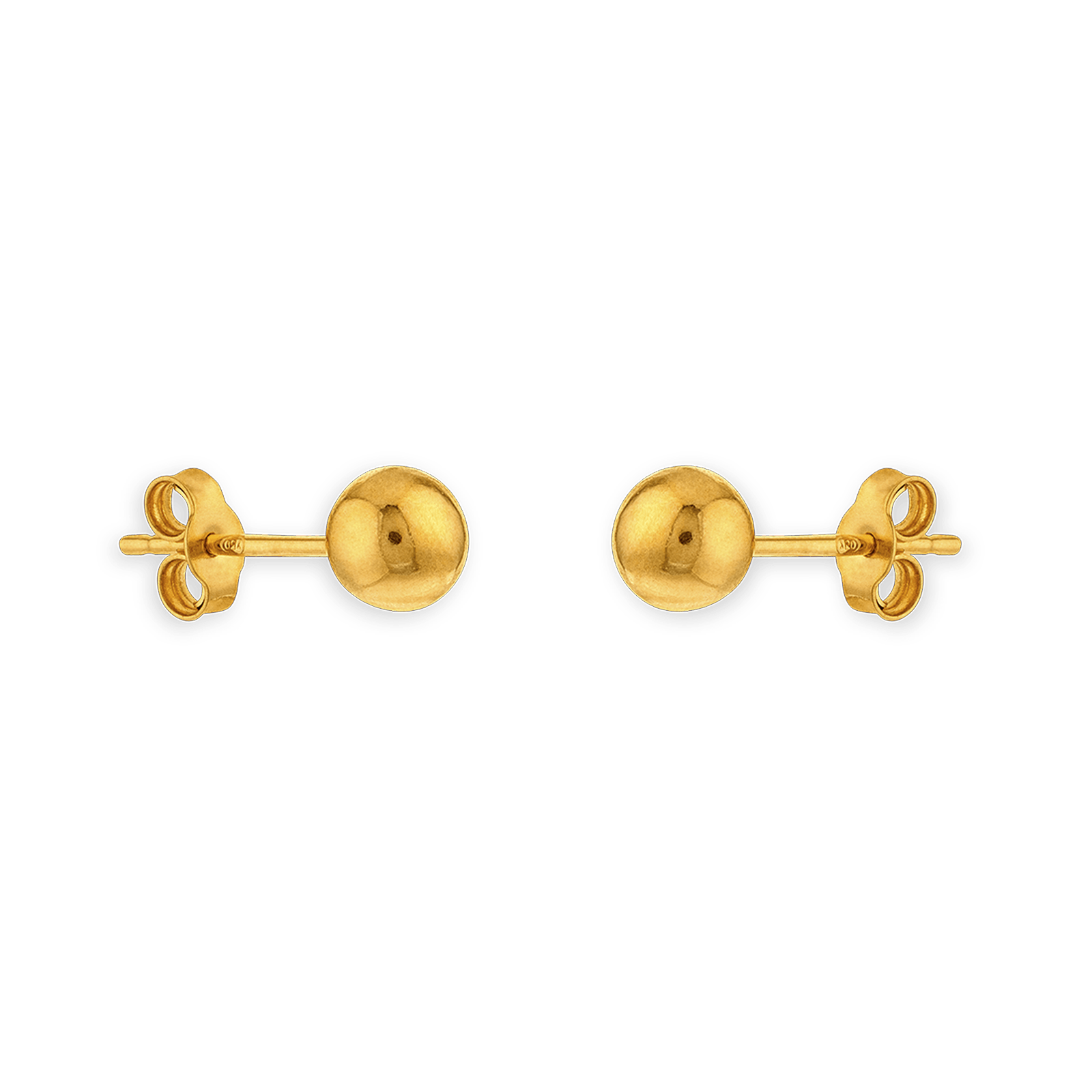 Boucles d'oreilles Bouton OR 375 8 mm