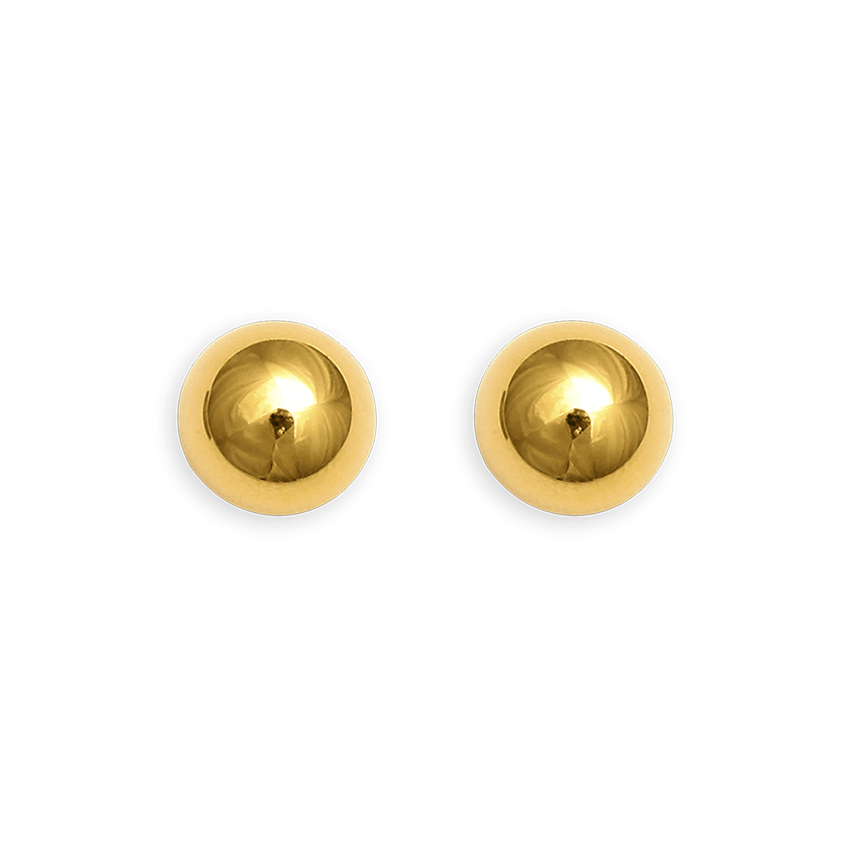 Boucles D'oreilles Or 375 Bouton 10mm