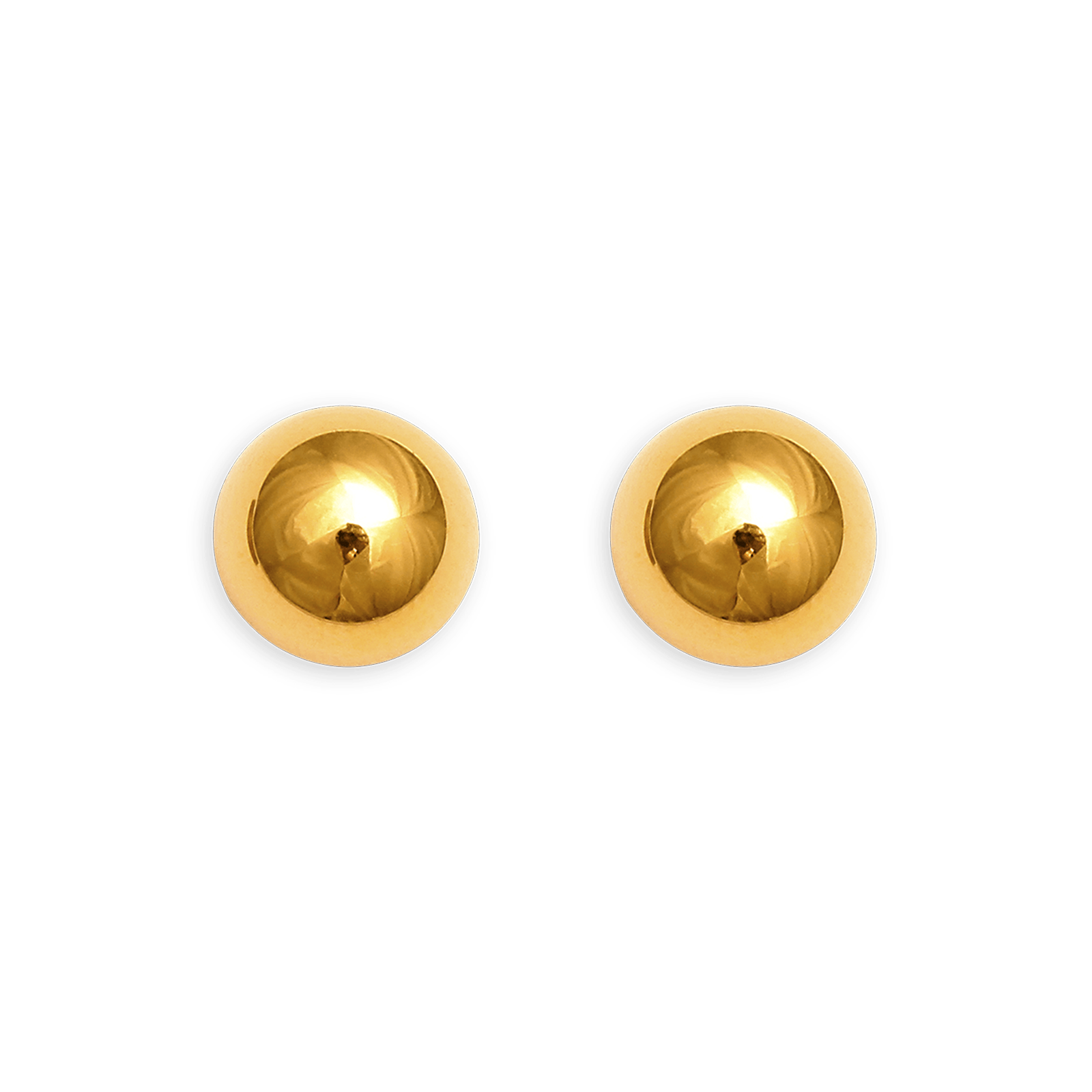 Boucles d'oreilles Bouton OR 375 13 mm