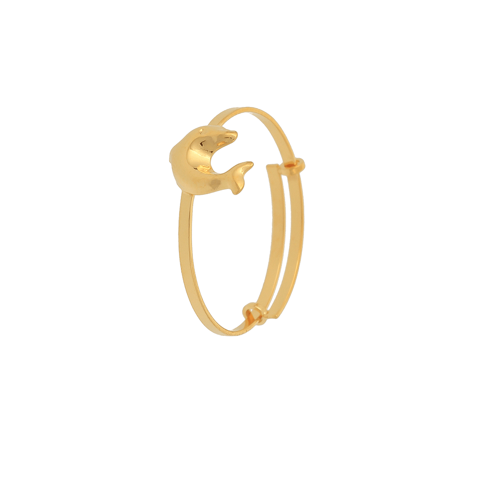 Bague Or375 Dauphin Ajustable