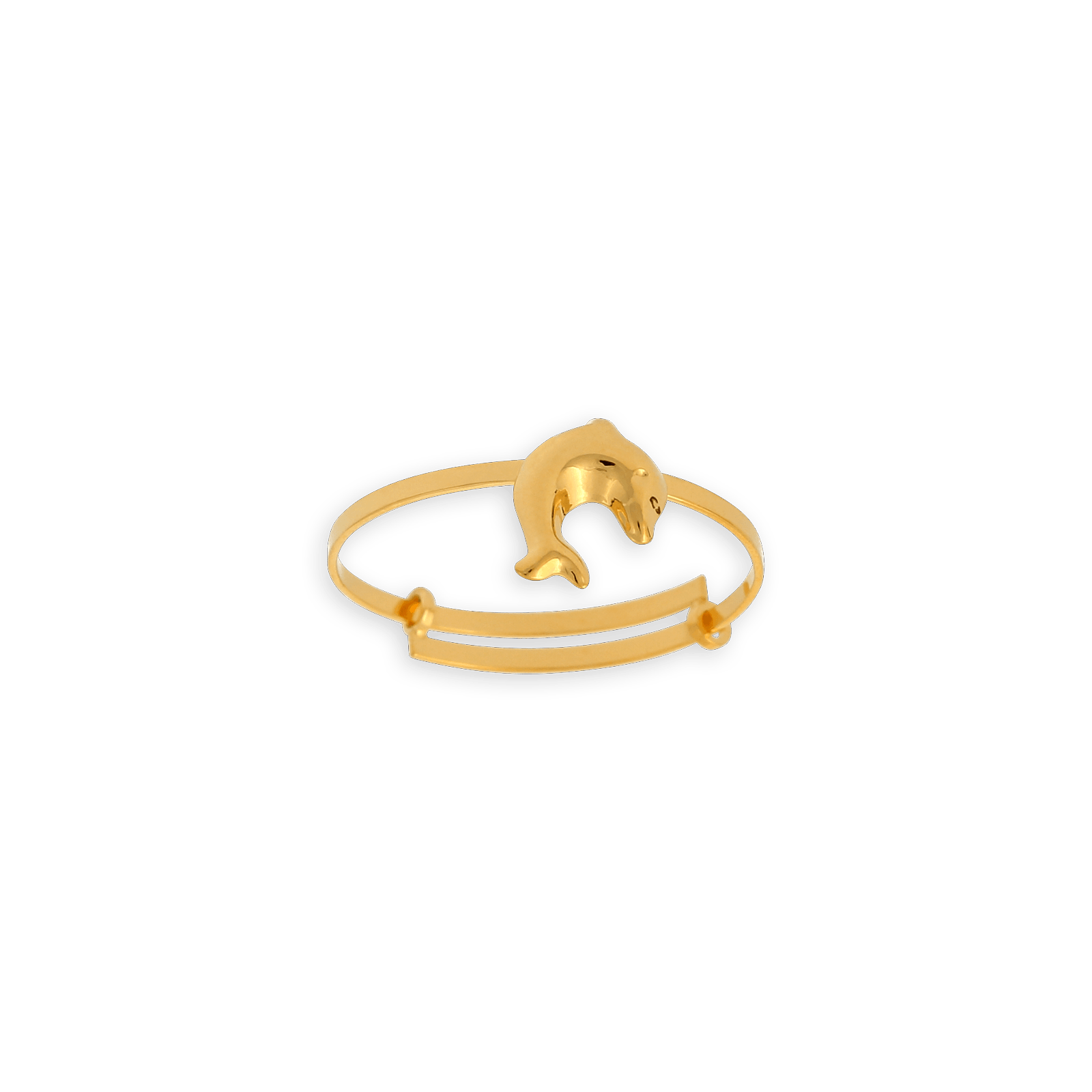Bague Or375 Dauphin Ajustable
