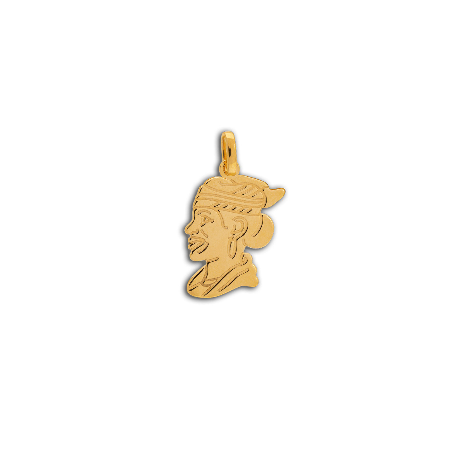 Pendentif Or 750 Tête De Cayennaise
