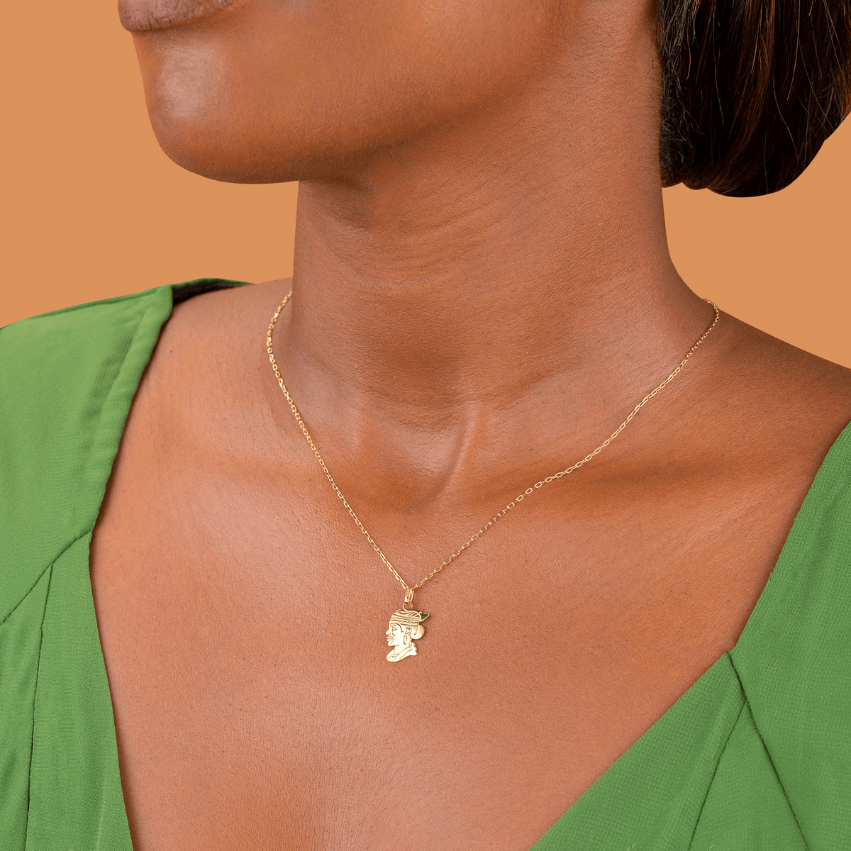 Pendentif Or 750 Cayennaise 10.5*20mm Avec Bélière
