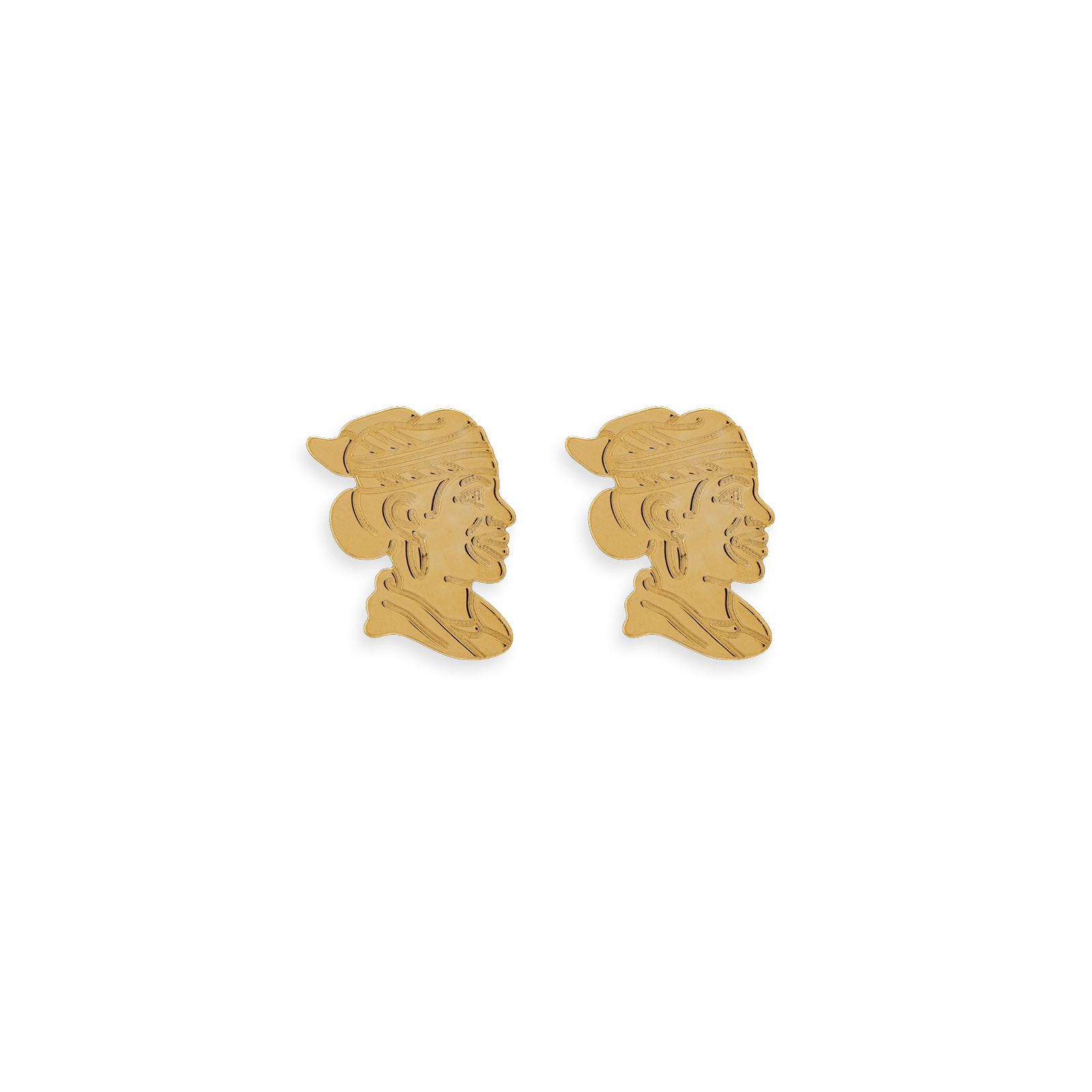 Boucles D'Oreilles Or 750 Boutons